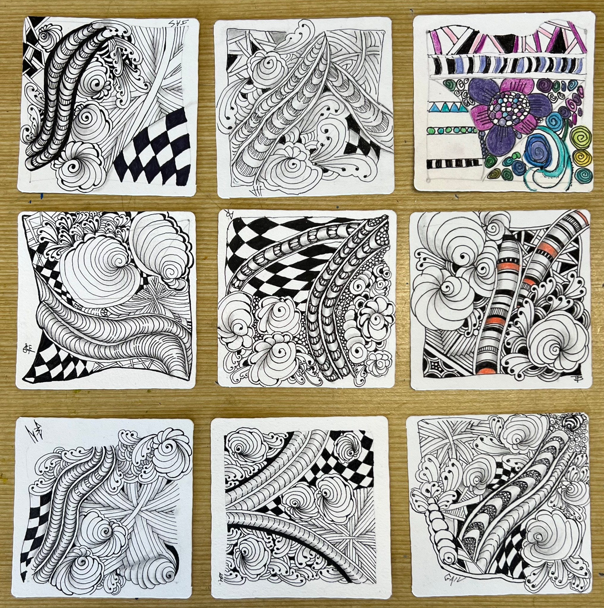 Another year of Zentangle fun at SGSCC… – Art of Tangling